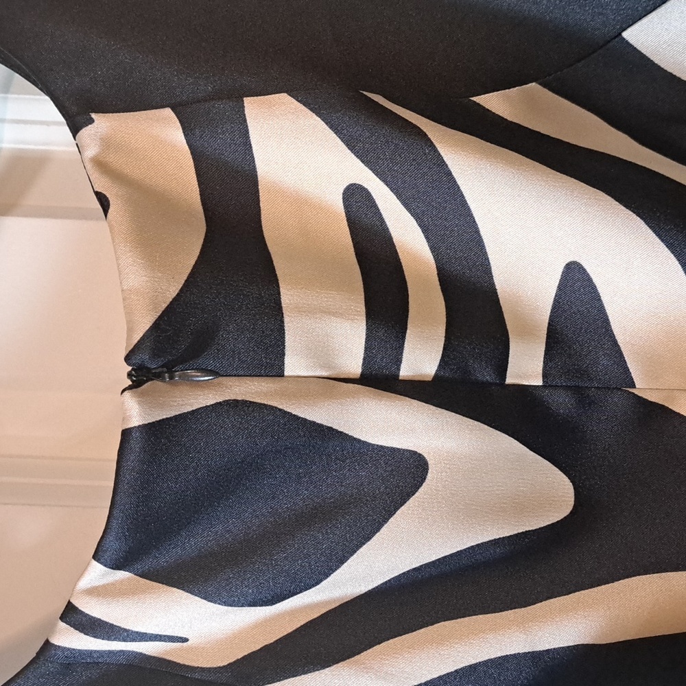 ALYX LIMITED Black and Cream Zebra Dress - Picture 3 of 4
